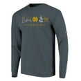 thumbnail image 2 of Women's  Denim Notre Dame Fighting Irish Christmas Elements Comfort Colors Long Sleeve T-Shirt, 2 of 3