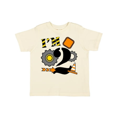 

Inktastic I m Two- Construction Birthday Gift Toddler Boy or Toddler Girl T-Shirt