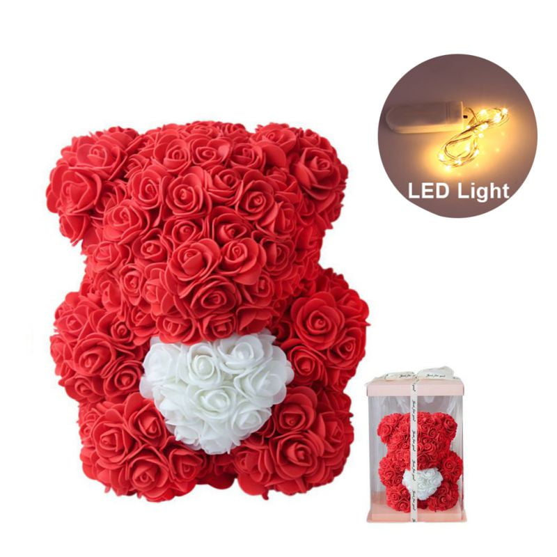 red rose teddy