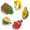 Fruit-a 5pcs, variant on Refrigerator Magnets for Fridge Magnets,Cute Magnets Kitchen Decoration Fruit,Perfect for Refrigerators, Whiteboards, Maps and Other Magnetic Items (Fruit-B (6PCS))