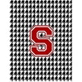 thumbnail image 1 of Carolines Treasures CJ1021-S-GF Houndstooth Black Initial S Monogram Flag- Garden Size, 1 of 2