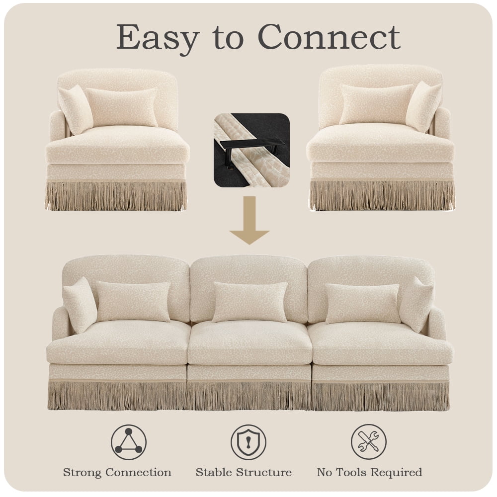 Modular Sectional Sofa Right Arm Chair Module, DIY Sofa Component