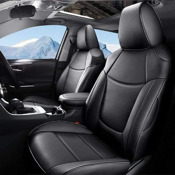 AOMSAZTO Car Seat Cover Fit for Toyota Corolla Hybrid LE 2023 2024 2025- Full Set Black Corolla Car Seat Protector