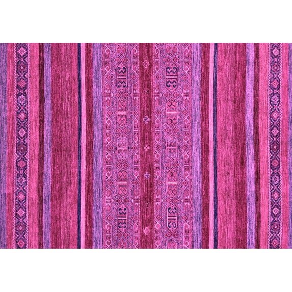Ahgly Company Indoor Rectangle Abstract Pink Modern Area Rugs, 2' x 5'