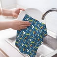 thumbnail image 6 of Sikiie Dinosaur on the Beach Vacation Waffle Weave Kitchen Dish Cloth,Super Absorbent Kitchen Dish Towels 16*26 Inches for Dish Rags Washing Dishes, Drying Dishes, 6 of 7