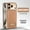 Brown, variant on Sleektime For iPhone Air Case, Business PU Leather Premium Shock-Absorbent PC+TPU Back Cover with Hidden Kickstand, Magnetic Wireless Charging Anti-Scratch Case For iPhone Air,Silver