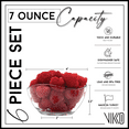 thumbnail image 2 of Vikko 7 Oz Dessert Bowls 6-Pc Clear Decorative Bowl Glass Dinnerware Set, 2 of 6