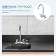 thumbnail image 4 of QUMIIRITY Kitchen Taps Pair In Silver With Durable Process For Families 1Pack, 4 of 7