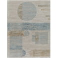 thumbnail image 2 of Hauteloom Yoite Living Room, Bedroom Area Rug - Contemporary - Tan, Peach, Blue - 6'7" x 9', 2 of 6