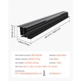 thumbnail image 2 of KFFKFF Drawer Slides Undermount, 40-inch, Comprehensive Extension Ball Bearing for Under Stair Cabinets, 260 LB Weight Tolerance Sturdy Lower Stair Cabinet Slide Tracks, Suitable for DIY Swap, Black, 2 of 9