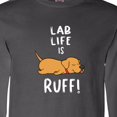 thumbnail image 4 of Inktastic Lab Life is Ruff Yellow Labrador Long Sleeve T-Shirt, 4 of 5