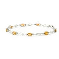 thumbnail image 2 of Galaxy Gold 3.39 Carat 14k Solid White Gold Flaunt Your Success Citrine Diamond Bracelet, 2 of 7