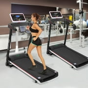 Holiday Clearance Ancheer Electric Treadmill Fitness Foldable Treadmill!Adjustable Cushioning and LCD Display Screen