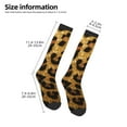 thumbnail image 4 of Zufioo Golden Leopard Glitter Print Long High Thigh Socks Knee-High Warm Stocking Women Boot Sock Leg Warmer High Socks for Daily Wear, Cosplay, 4 of 6