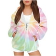 thumbnail image 2 of WRKEKC Sweat à Capuche Graphique Unisexe Fermeture Éclair Manches Longues Col Rond Style Veste Haut Respirant Mélange Coton Imprimé Ludique Essentiel de Terrain de Jeu, 2 of 4