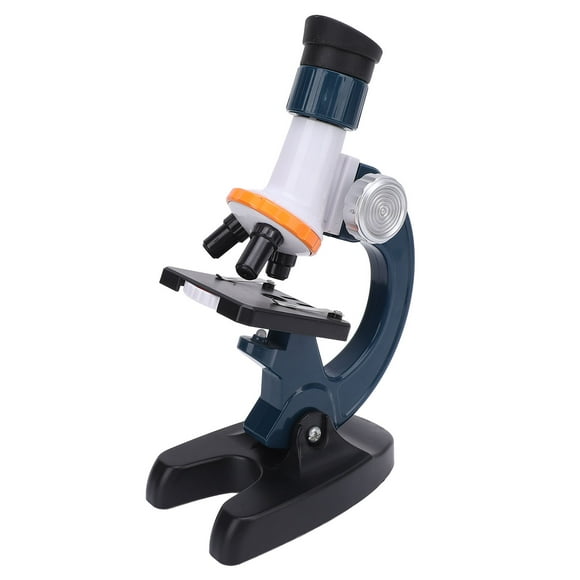 Microscope for Kids, Battery Powered Kids Beginner Microscope Science Kit with 4 Blank Glass Slides, Educational Science Kit Toys for Christmas Birthday Gifts Toys, Kids Microscope
