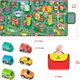 thumbnail image 3 of beetoy Car Mat For Kids Toy Cars,Car Rug Play Mat,City Life Race Car Track Rug Portable Anti-Slip Educational Rug,Car Play Rug Toy Car Mat 31”X 67”,Kids Play Mat with 6 Cars Toy, 3 of 7