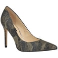 thumbnail image 1 of Zapato de Tacón Fresh para Mujer Nine West, Azul Camuflado, Punta Fina, Talla 10, 1 of 6