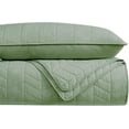 thumbnail image 6 of Sage Green  Cotton Quilt California Cal King Size Bedding Sets with Pillow Shams,Oversized Lightweight Soft Bedspread Coverlet, Cozy Bed Cover for All Season, 3 Pieces, 6 of 6