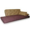 Mali Flex Multi Position Lounger Pillows: Aubergine and Caper