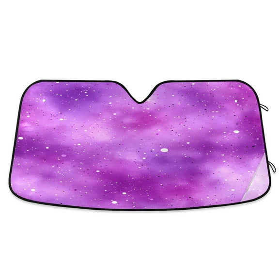 ALAZA Tie Dye Purple Windshield Sun Shade Car Foldable Sun Visor Block UV Rays Protector 55"x27.6"
