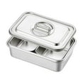 thumbnail image 1 of Luzkey Buffet Chafer Set, Chafing Dish, Wedding Banquet, Buffet Server, Kitchen, Rectangular, Catering with Lid, Chafing Buffet, Chafer Set 2 Compartments, 1 of 8