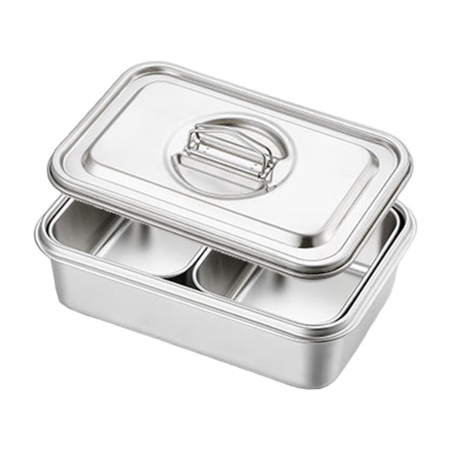 Luzkey Buffet Chafer Set, Chafing Dish, Wedding Banquet, Buffet Server, Kitchen, Rectangular, Catering with Lid, Chafing Buffet, Chafer Set 2 Compartments