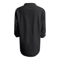 thumbnail image 7 of Endives Womens Linen Shirts 3/4 Length Sleeve Womens Shirt Blouses Spring Tops 2026 Beach Vacation Summer Black, 7 of 7