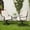 Beige, variant on U-HOMY Set of 2 Swivel Patio Dining Chairs with Rattan Backrest and Cushion, Outdoor Chairs for Backyard