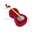 thumbnail image 2 of RUNROTOO Violin Shaped Ring Storage Box For Women With Cute Design And Protection 1Pack, 2 of 8