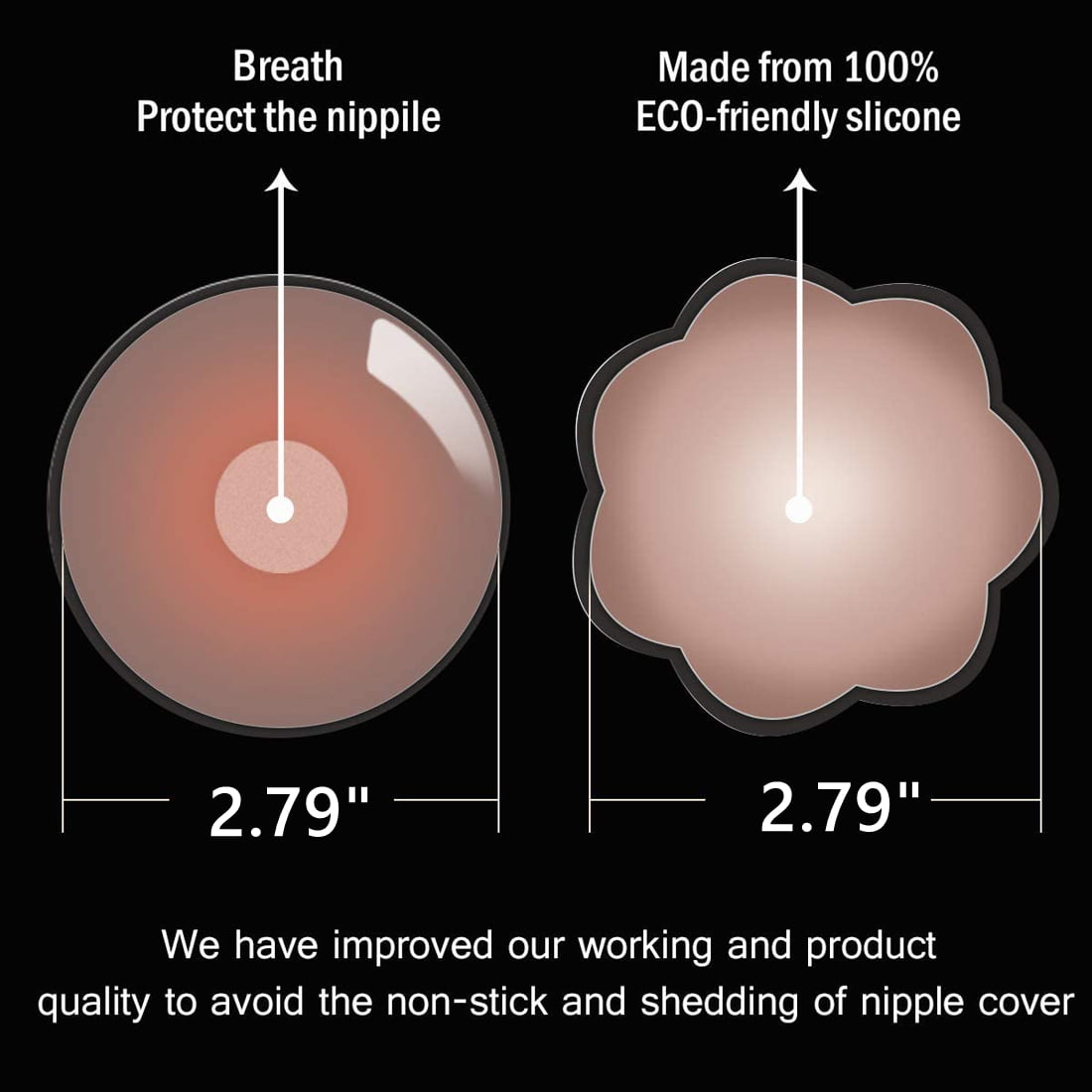 Women's Reusable Self Adhesive Round Pure Silicone Bra – ToBeInStyle