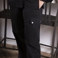 thumbnail image 4 of RITZ Chef Revival Women's Cargo Pants, 6 Pockets, Tailored Front, Elastic Waistband Back, XS, 4 of 6