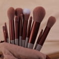 thumbnail image 3 of Pincel de maquillaje Lady Cheek Eye Shadow Eyebrow Powder Polvo de plástico Cepillos Herramientas Cosméticos Accesorio Belleza Suministros Pink 13 Packs Sweethay CE001703-03, 3 of 7