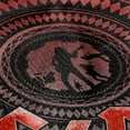 thumbnail image 4 of ACDC Blanket, 50"x60" Circular Line Art Woven Tapestry Cotton Blend Fringed Throw Blanket, 4 of 6