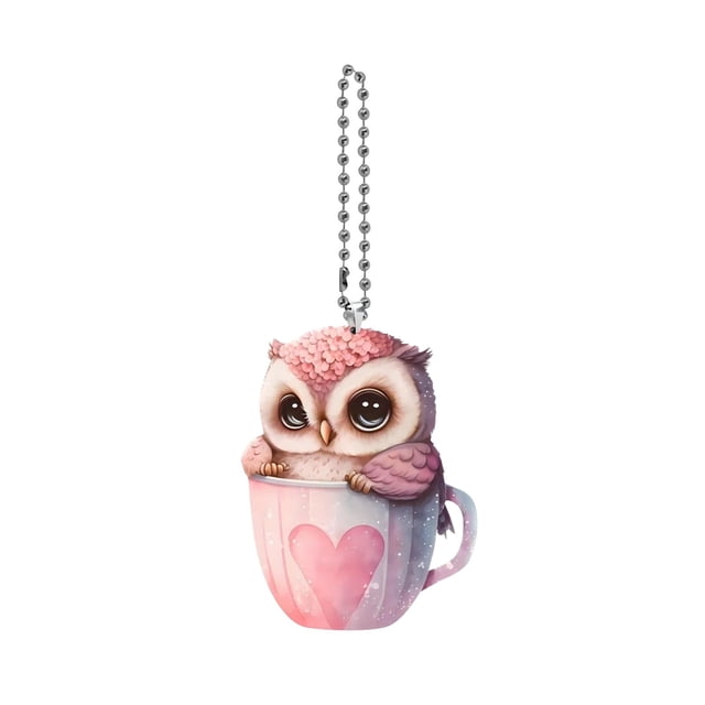 Great promotion! Acrylic Cute Animal Pendant Women Girls Children Pendant Gift Party Gift Decoration Car Rearview Mirror Pendant