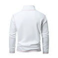 thumbnail image 6 of Fgnfyis Men Turtleneck Warm Hoodie Autumn and Winter Double with Color Zipper Coat Men's Sweatshirts White XXL, 6 of 7