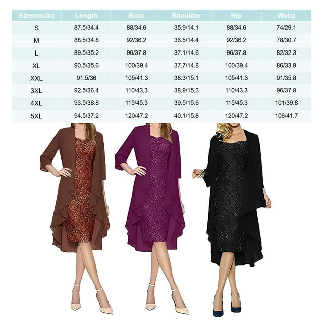 stanreset 1/2/3 Sequin Dress Two-Piece Cardigan Lace Attractive Set Beach Prom Washable Elasticity Softness Multicolored Solid Color Black/L 1 Pc