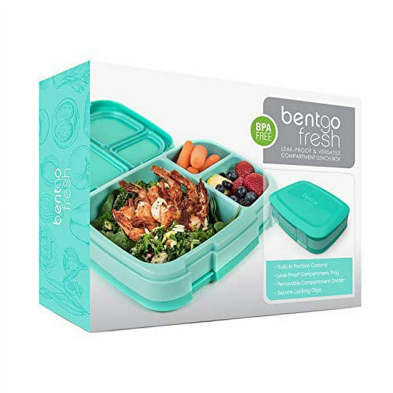 Bentgo Fresh 4-Compartment Leak-Proof Lunch Box, Green