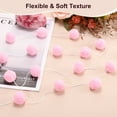 thumbnail image 2 of Uxcell 6.56ft x 1.18 inch Felt Ball Garland, Pom Pom Garland with 30 Balls Pink 6 Count, 2 of 6