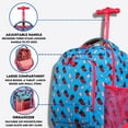 thumbnail image 6 of J World Girls Sunny 17" Kids Rolling Backpack for School and Travel, Strawberry, 6 of 9