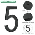 thumbnail image 2 of Uxcell Números de Casa Flotantes de Acrílico de 8 Pulgadas, Número de Casa Moderno 5 con Kit de Clavos para Exterior [Negro], 2 of 7