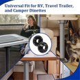 thumbnail image 5 of 2 Pack Base de Table RV, Bride de Base de Table RV, Montage de Base de Pied de Table, Montage au Sol de Table, 5 of 5