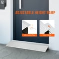 Door Threshold Ramp, 6" Rise Portable Aluminum Wheelchair Door Entry Ramps for Doorways Stairs