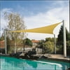 Coolaroo Coolhaven Outdoor Sun Shade Sail 95% UV Block Protection for Garden, Patio, Backyard, 18' Triangle, Sahara
