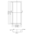 thumbnail image 2 of Dawn NI361403 Stainless Steel Shower Niche + One Stainless Steel Support Plate, 2 of 3