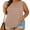 Khaki, variant on Qulqfy Sleeveless Tank Tops for Women Plus Size Gradient V-Neck Ribbed Knit Summer Beach Coffee Casual Dressy Graphic Shirts L