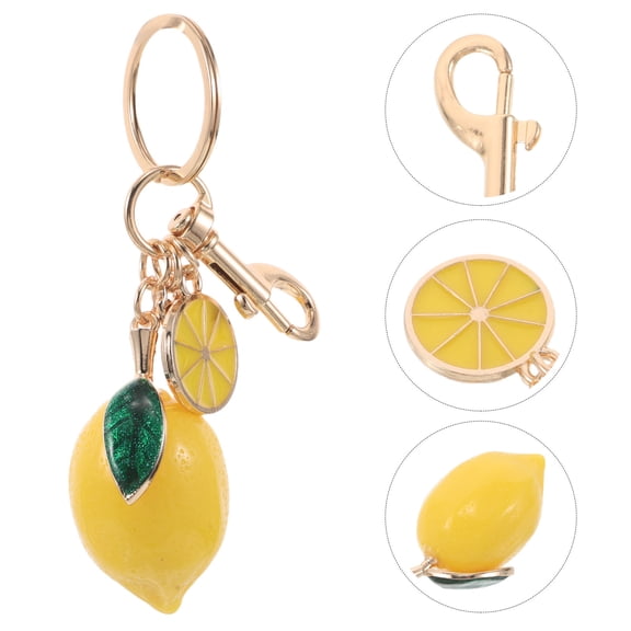 ADDHAT Shaped Resin Alloy Keychain , 1 Pack Cute Fruit Keyring, Ideal for Everyday Carry and Casual Use