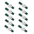 thumbnail image 2 of 10 Uds. De Clips de para Navidad, adornos navideños DIY, decoración de fiesta de año nuevo, Clip de pared de fotos, decoraciones para Kits de decoración para fiestas Pinza verde+flor blanca Injueey HA001767-05, 2 of 6