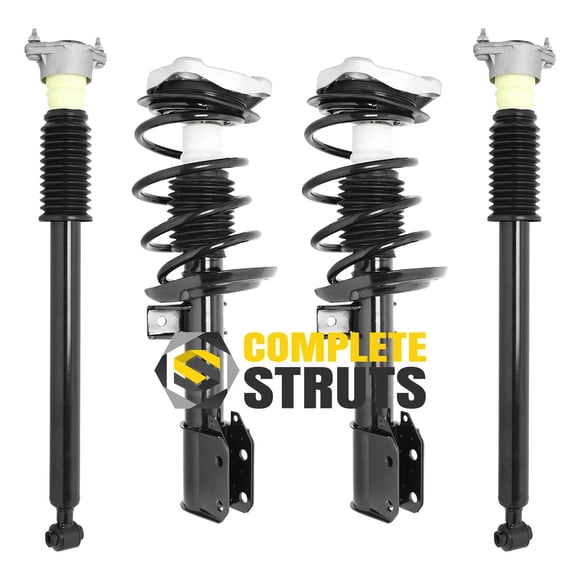 COMPLETESTRUTS - Front Complete Strut Assemblies with Coil Springs and Rear Shock Absorbers Replacement for 2010-2015 Mercedes GLK350 - Set of 4