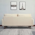 thumbnail image 3 of Tcbosik Small Couch for Bedroom, 58.3" Upholstered Loveseat Sofa for Living Room, Beige, 3 of 7